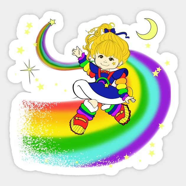 Retro Rainbow Brite Sticker by Ambro's Store